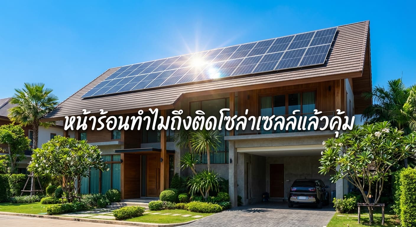 หน้าร้อนนี้ทำไมถึงควรติดโซล่าเซลล์? เผยเคล็ดลับประหยัดค่าไฟหลักหมื่นในขอนแก่นกับ เอนีเทค (Aneetech)