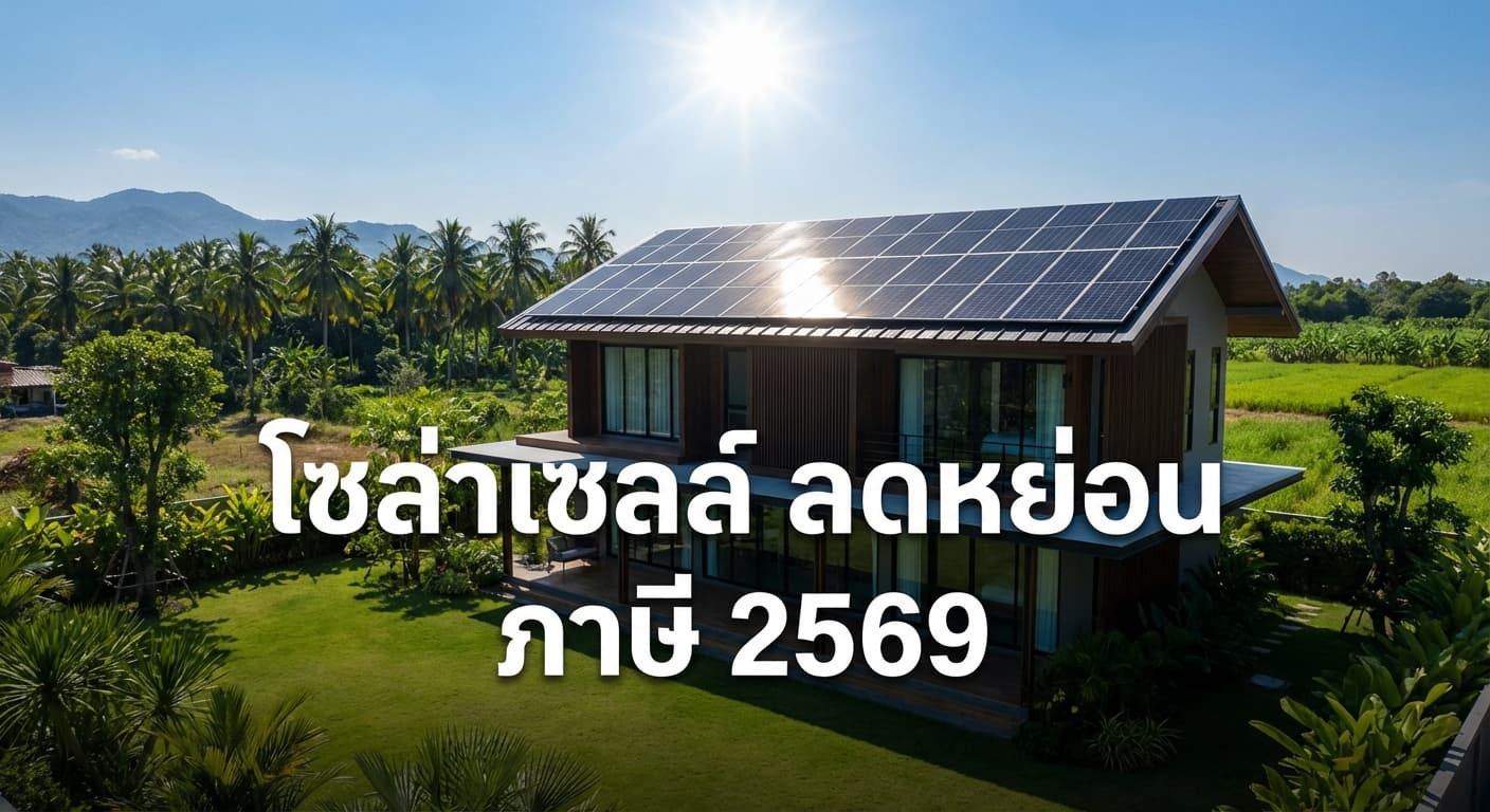 โซล่าเซลล์ ลดหย่อน ภาษี 2569 สิทธิพิเศษสำหรับชาวขอนแก่น โดย เอนีเทค